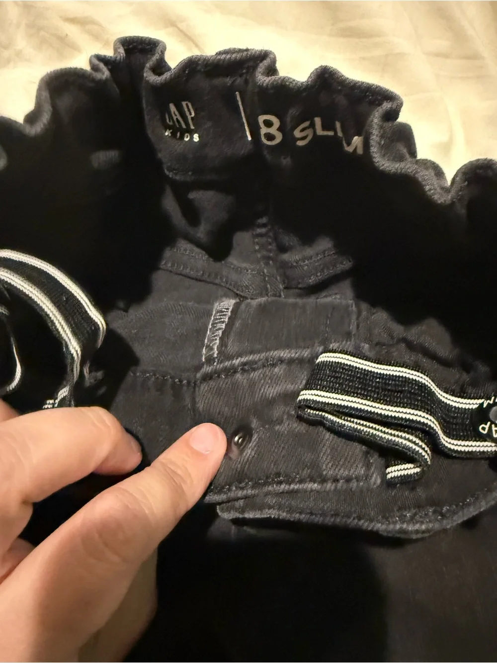 GAP Kids Black Pull-On Skinny Jeans | Size 8 Slim